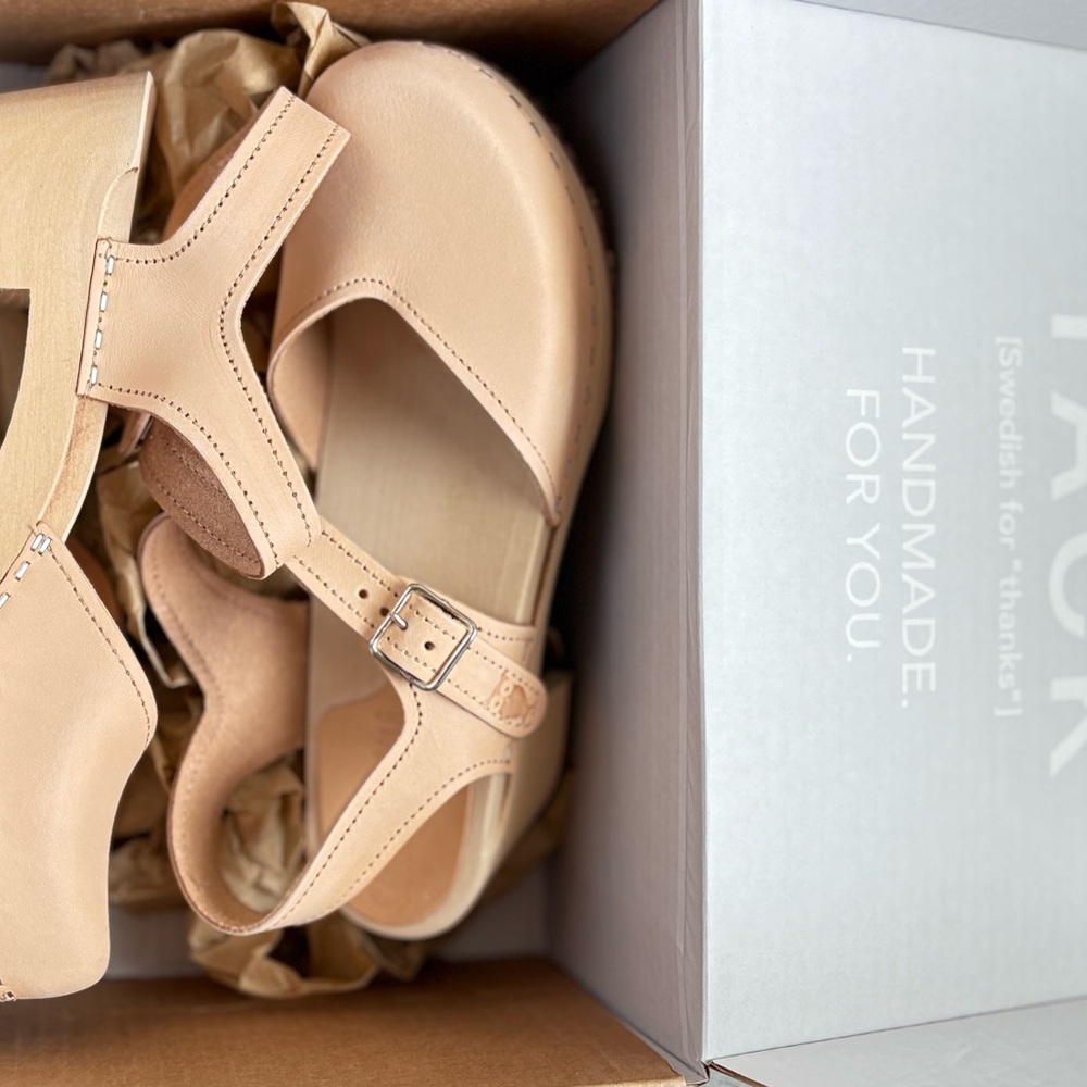 Stylish Tan Mules by Sandgrens